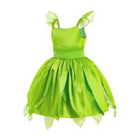Tinkerbell Green Elf Dress - Halloween Cosplay Costume for Kids 120 cm