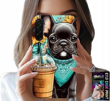 Etui Do Samsung Galaxy A26 5G - Buldog Coffi Love, Słoneczniki, Psi Case