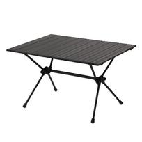 Ultra-light Adjustable Aluminum Camping Table - Black, Portable & Foldable