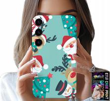 Etui Do Samsung Galaxy M15 5G - Mikołaj, Renifer Bałwan Świąteczne Wzory