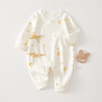 Newborn Baby Romper 100% Cotton Kimono Style Onesie Spring Autumn Infant Crawling Suit Unisex 52