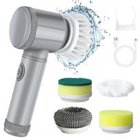Namų daugiafunkcinis belaidis rankinis elektrinis valymo šepetys namų naudojimui 5 Pcs white