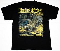 Judas Priest Sad Wings Of Destiny'76 Reti juodi unisex marškinėliai S