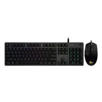 Logitech G512 RGB Mechanical Gaming Keyboard with G102 Mouse g512 t-switch su g102 juodos spalvos pele