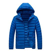 Vyriški Rudens Žiema Šiltai Neperšlampami Parkas Striukė Paltas Vyriški laisvalaikio viršutiniai drabužiai Nuimama skrybėlė Apranga Parkas Paltas Vyriškas M mėlyna