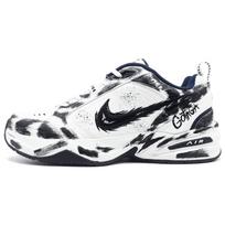 Nike Air Monarch 4 Low top Chunky Sneakers Men's White Black 415445-102(Team1108-) 35.5