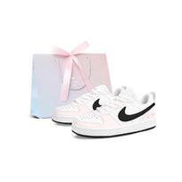 Nike Court Borough 2 Low top Skateboard Shoes Women's Pink DV5456-104(Team49-+) 35.5