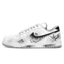 Nike Big Low top Skateboard Shoes Men's White Gray 355152-106(Team943-) 44.5