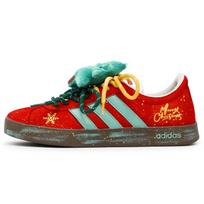 Adidas VL COURT 2.0 Cushioning, Wear Resistant Skateboard Shoes Unisex Red HQ1802(Team52-) 38