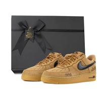 Nike Air Force 1 Skateboard Shoes Unisex Low Top Brown CJ9179-200(Team384- BOX) 36.5