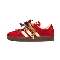 Adidas Vl Court Classic Cherry Bomb, Harmony And Melody Abrasion Resistant Low top Skateboard Shoes Unisex Red KK3774(Team859-) 40