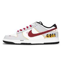 Nike Dunk Abrasion Resistant Low top Skateboard Shoes Men's Gray White DD1391-100(Team1001-) 42.5