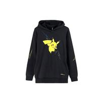 adidas neo Men's Pokemon Pikachu Print Hooded Sweatshirt Casual Pullover Black FU3923 XS