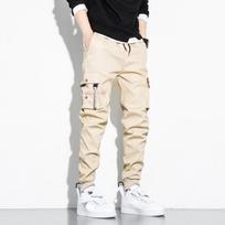 Multiple Pocket Mens Cargo Pants   Trousers Male Outdoor Al Pants for Men Cargo Y2k Pants M chaki