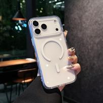 iPhone 17 Pro Max Clear Magnetic Protective Case - Drop-proof & Transparent for iPhone 16/15 15 Pro Max gryna