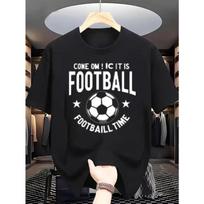 Men's T-shirt Come On Football Retro Street Print Casual Round Neck Top Men's T-shirt Short, Funny Tshirts, Mens Graphic T-shirts Cheap Men Stuff S juoda