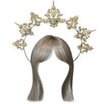 Cosplay Angel Aureole Shape Hair Hoop Women Makeup Headband for Festival Party Children Performances Hair Accessories