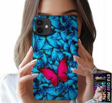 Etui Do Iphone 12 Mini - Niebieskie Motylki, Motyl, Kobiece Wzory
