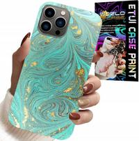 Etui Do Iphone 13 Pro Max - Marmurkowe Wzory + Szkło Hartowane