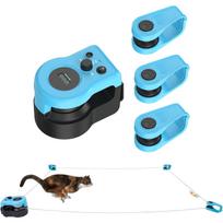 Cat Toys for Indoor Cats,New Cat Treadmill,Automatic/Remote Control cat toys, Adjustable Speed Simulated Cat Hunting Toys mėlyna