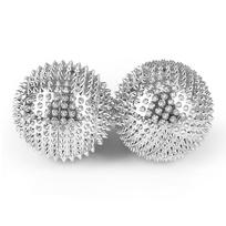 Magnetic Spiky Massage Ball for Muscle, Finger, Sole, and Foot Relief 3.2cm sidabras