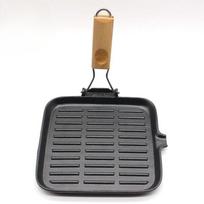 Non-Stick Cast Iron Steak & Fish Pan with Anti-Scald Handle Default