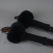 Fox Fur Cuff Arm Warmer Lady Bracelet Real Fur Wristband Glove High Quality Fox fur Cuffs Hot Sale Wrist Warmer Length 30cm juoda