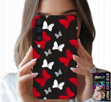 Etui Do Samsung Galaxy A70 - Kokardki Czerwono Białe Myszka, Wzory