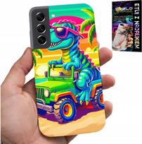 Etui Do Samsung Galaxy S22 Plus - Dinozaur W Ciężarówce Wzory Dla Dzieci