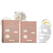 Revitalizing Collagen Moisturizing Facial Mask - Deep Hydration, Brightening Skin Care for Radiant, Nourished Complexion (4 Pack)
