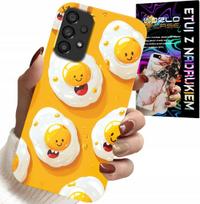 Etui Do Samsung Galaxy A23 5G - Słodkie Uśmiechnięte Jajka Case + Folia