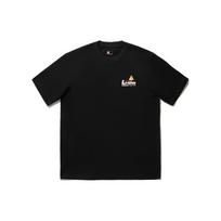 Li-Ning X Phil Hackett Printed Letter Crew Neck Loose Short Sleeve T-Shirt Unisex Tops Black AHSU213-5 L