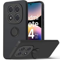 Case for Xiaomi Redmi Note 14 Pro 5G (not for 4G) Soft TPU Shockproof Protection with Black Ring