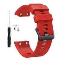 Apyrankė skirta Garmin Forerunner 35 išmaniajam laikrodžiui Silikoninės apyrankės For Garmin Forerunner 30 Dirželis Laikrodžio dirželis Apyrankė raudona