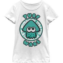 Fifth Sun Girl's Nintendo Splatoon Turf Wars T-Shirt S balta