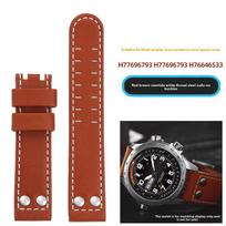 22mm Cowhide watchband For Hamilton Khaki Air H77696793 H616533 H77775960 Genuine Leather watch strap steel rivets Men Bracelet 22mm