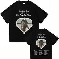 Madison Beer The Locket Tour 2026 Tee Shirt Fashion Menwomen Clothing Harajuku High Quality Tops pure Cotton TShirts Vintage 2XL