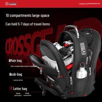 CROSSGEAR Men's 17.3-inch Business Travel Laptop Backpack