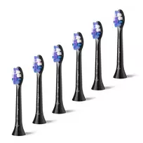 Philips Sonicare HX6056/88 S2 Sensitive dantų šepetėlio antgaliai standartiniai 6 vnt., juodi