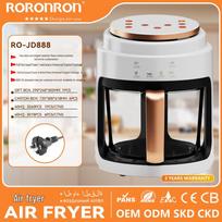 5L Nešiojama stiklinė oro keptuvė su matomu langu, CE CB sertifikuota, Suderinama su ES/JAV/JK, 110V.