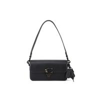 Coach Studio 20 Baguette Vienspalvė C logotipas Mygtuko atsegimu Odinė rankinė Moteriškos rankinės Juoda CE331-V5BLK Basic Set (Bag+Dust Bag)
