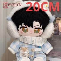 Evelyn 20CM Mini lėlės drabužių komplektas, aksesuarai žaidimui Love and Deepspace Zayne Li Shen Idolo gerbėjams, pliušinė ausinė, drabužių dovana
