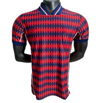 Bayern Retro World Cup 26-Player Edition Football Jersey L tamsiai raudona spalva
