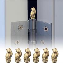 6pc Magnetic Cat Hinge Heads Decorative Toppers, Cute Kitten Figurine Door Hinge Toppers, Fun Home Decoration for Doors & Cabinets