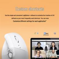 Logitech Lift Left-Handed Vertical Ergonomic Wireless Mouse