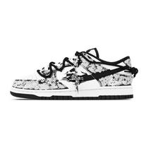 Nike Dunk Zero Redemption Time Abrasion Resistant Low top Skateboard Shoes Unisex Gray White DD1391-100(Team773-) 38.5