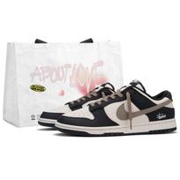 Nike Dunk Cocoa Tail Low top Skateboard Shoes Women's Black White Brown CW1590-100(Team645-) 40