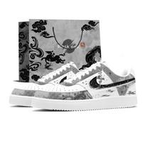 Nike Court Vision 1 New Year Edition CNY Horse Leather Abrasion Resistant Low top Skateboard Shoes Men's White Gray DH2987-101(Team185--SBOX) 44.5