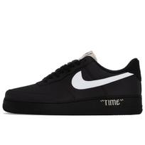 Nike Air Force 1 Black Warrior Atsparūs trinčiai Atsparūs trinčiai Žemi Kateboardo Batai Vyriški Juodi Balti HQ4987-010(Komanda A-) 42.5