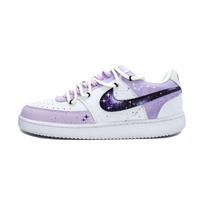 Nike Court Vision 1 Ink Dyed Galaxy Abrasion Resistant Low top Skateboard Shoes Unisex Purple DH2987-101(Team1308-) 41
